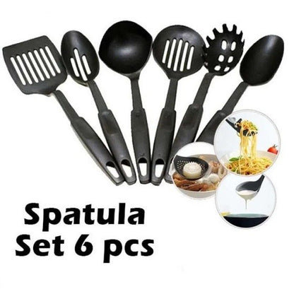 Spatula Set Isi 6pcs Peralatan Memasak Sutil Sodet Masak Untuk Tumis Rebus Paket Alat Masak Lengkap 6in1 Untuk Hadiah Pernikahan