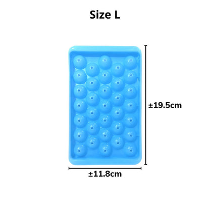 Cetakan Es Batu Bulat 33 Grid / Alat Pencetak Puding Cokelat Jelly 33 Kotak / Ice Cube Tray Mold 33 Grid Sekat Cetak Bentuk Bola Cristal Food Grade