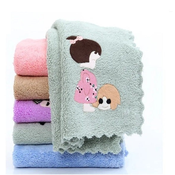 Handuk Muka Tangan Microfiber Motif Ukuran 30x30Cm / Quick Drying Face Towel Karakter / Sapu Tangan Mini Mikrofiber Bulu Halus Lembut Cepat Kering Serbaguna Bisa Untuk Olahraga Travel Hand Towel Daya Serap Tinggi