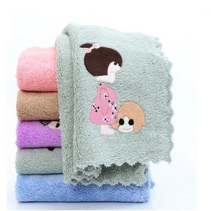 Handuk Muka Tangan Microfiber Motif Ukuran 30x30Cm / Quick Drying Face Towel Karakter / Sapu Tangan Mini Mikrofiber Bulu Halus Lembut Cepat Kering Serbaguna Bisa Untuk Olahraga Travel Hand Towel Daya Serap Tinggi