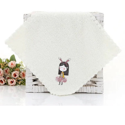 Handuk Muka Tangan Microfiber Motif Ukuran 30x30Cm / Quick Drying Face Towel Karakter / Sapu Tangan Mini Mikrofiber Bulu Halus Lembut Cepat Kering Serbaguna Bisa Untuk Olahraga Travel Hand Towel Daya Serap Tinggi