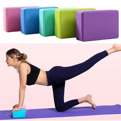 Balok Bantalan Yoga Polos - Brick Block Eva Foam Alat Bantu Untuk Latihan Olahraga Senam Lantai Kebugaran Tubuh Bantal Busa Kotak Pilates Gym Fitness