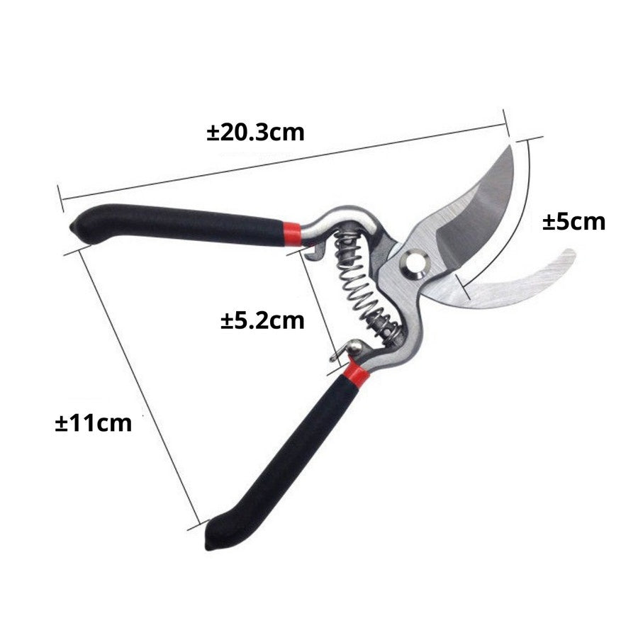 Gunting Dahan Dan Ranting 8 Inch - Alat Pemotong Tangkai Pohon Tanaman Taman Perlengkapan Berkebun Pruning Shears 8" Super Tajam