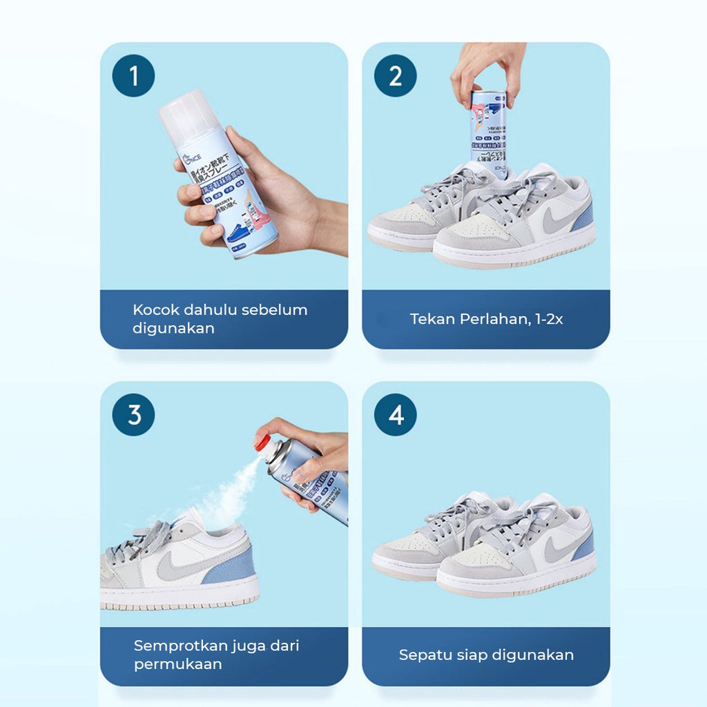 Spray Penghilang Bau Sepatu Tidak Sedap - Semprotan Parfum Penyegar Pengharum Pewangi Anti Bau Kaki Shoe Deodorant Kaos Kaki Anti Bakteri Jamur