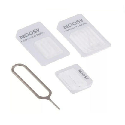 [MA] Adapter Sim Card Noosy 4IN1 Dudukan Kartu Standart Nano Micro Pin Ejector Jarum