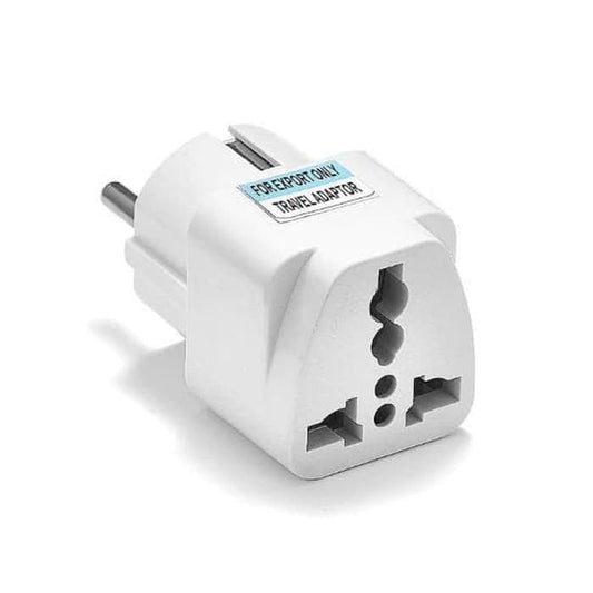 [MA] Over Steker Adaptor 3 Kaki Travel Adapter ke 2 Universal (UK + US+ AU)