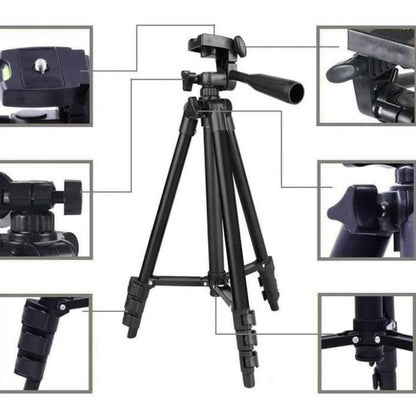 [MA] Tripod Ringstar RS 3120A + Holder U for Camera Digital DSLR Handycam hp kamera fotografer kaki 1,2m