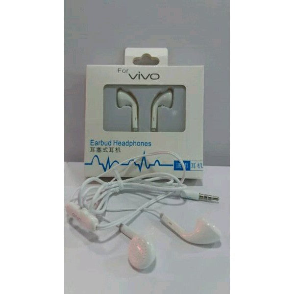 [MA] Headset Handsfree VIVO ORI Original 99% OEM HF Earbud Earphones Earphone Mic Headphone TERMURAH