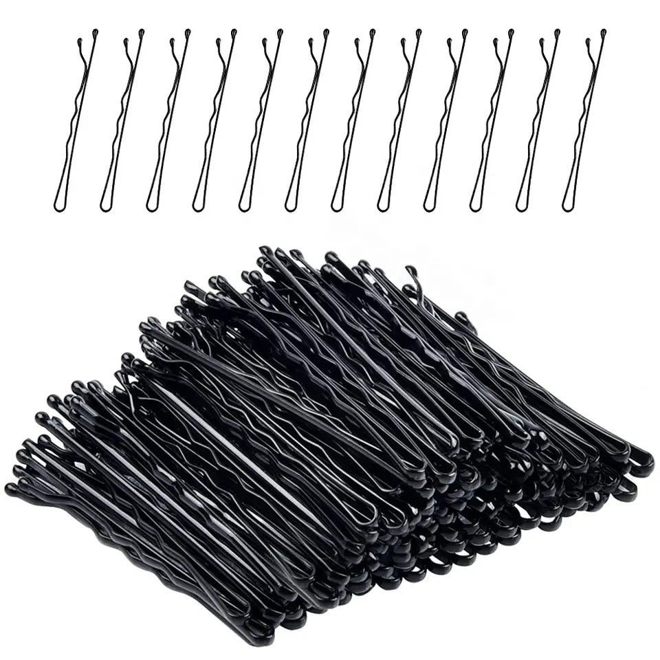 Jepit Rambut Lidi Isi 100Pcs Hair Pin Klip Pentol Gelombang Mini Jepitan U Shape Penahan Poni Sanggul Pengantin Pernikahan Ala Korea Clip Aksesories Styling Klip Acc Wanita Anak Dewasa