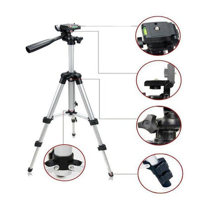 [MA] Tripod Weifeng 1M + Holder U for DSLR Kamera Handphone Alumunium 100cm panjang lipat traveling foto