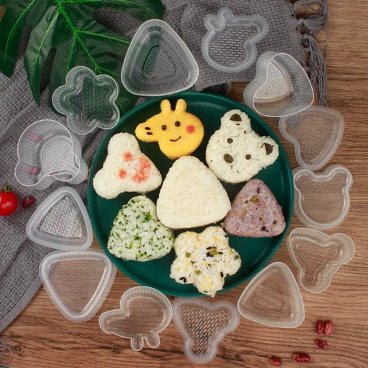 Cetakan Nasi Bento Karakter / Rice Mold Transparan BPA FREE Alat Bantu Pembentuk Onigiri Makanan Manual Press Tekan Ala Korea Jepang Sushi Maker Pencetak Anti Lengket