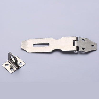 Overpal Plat 3 Inch / Kait Cantelan Grendel Kunci Gembok Pintu Stainless Steel Grendel Pengunci Kotak Laci Lemari Brankas Loker Kotak Box Safety Lock Latch Cantolan Keamanan Ganda Anti Maling Triplek Kayu