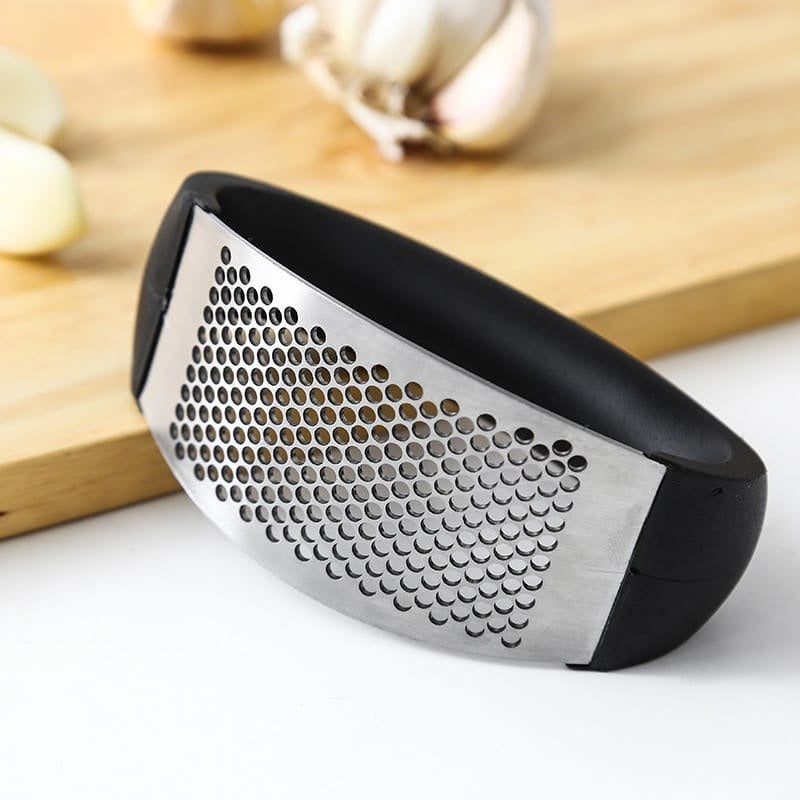 Alat Penghancur Bawang Putih Merah Stainless Steel Gagang Plastik Garlic Press Crusher Penghalus Penggerus Kunyit Jahe Food Grade Pencacah Bumbu Dapur Serbaguna