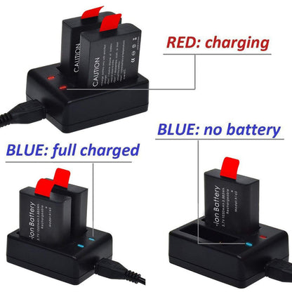 [MA] Dekstop Baterai 2 Slot For Camera Sportcam Kamera Action Sport SJ Cam Sj4000 Ultra