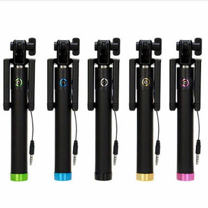 [MA] Tongsis Bluetooth Locust Mini Selfie Stick for iOS Android Monopod Kabel Remote Shutter Phone Holder