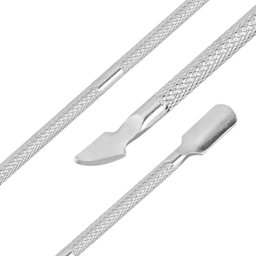 Alat Pendorong Kutikula Kuku Manicure | Nail Cuticle Pusher Stainless | Aman, Tajam & Efektif | Untuk Pembersihan Kuku & Nail Art