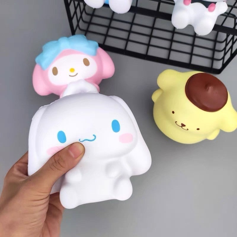 Mainan Anak Squishy Jumbo Karakter Sanrio / Cute Soft Decompression Toys / Pencetan Edukatif Viral