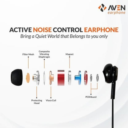 AVEN N1 UNIVERSAL BASS Earphone Headset Kabel With Mic Handsfree Wired Extra Bass Berkualitas Termurah