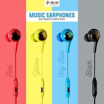 AVEN N1 UNIVERSAL BASS Earphone Headset Kabel With Mic Handsfree Wired Extra Bass Berkualitas Termurah