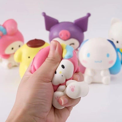 Mainan Anak Squishy Jumbo Karakter Sanrio / Cute Soft Decompression Toys / Pencetan Edukatif Viral